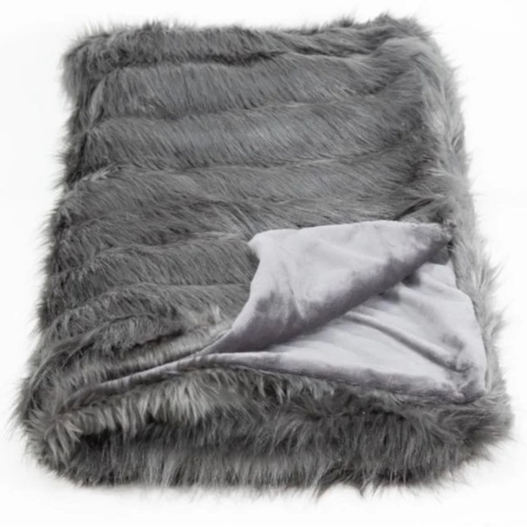 Aviva Stanoff Other - NWOT Aviva Standoff SMOKY PEARL FAUX FUR THROW